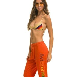 AVIATOR NATION MALIBU SWEATPANT - ORANGE